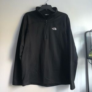 Black north face quarter zip light mens jacket